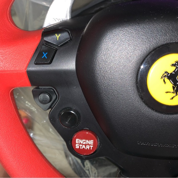 Xbox THRUSTMASTER Ferrari 458 Spider Racing Steering Wheel Pedal Video Game Car - Picture 4 of 16